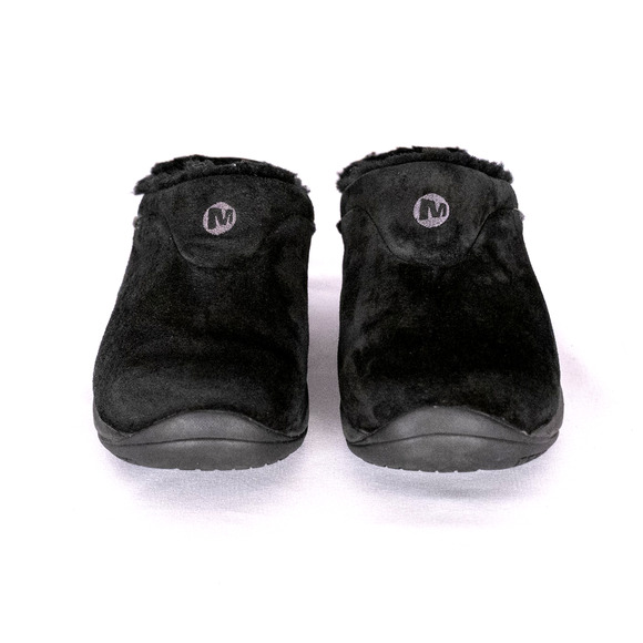 Merrell Women's Encore Ice Suede Clogs Size 6 Black Comfort Casual Winter Cozy - Picture 5 of 8